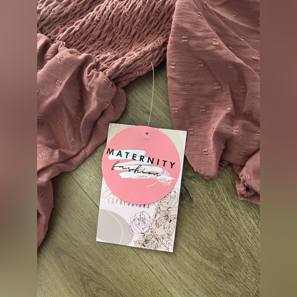 Emma’s Expressions Elegant Mauve Maternity Dress - Chic & Comfortable- NWT - Picture 7 of 9